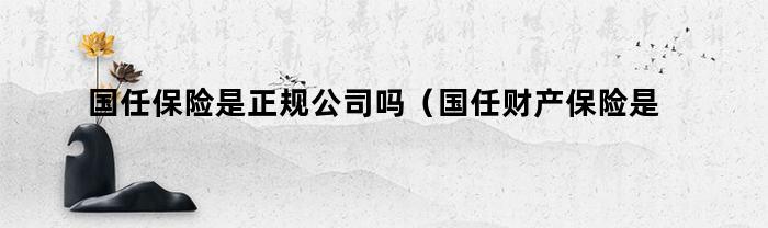 国任保险是正规公司吗（国任财产保险是正规公司吗）