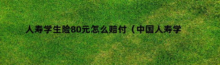 人寿学生险80元怎么赔付（中国人寿学生险50元怎么理赔）