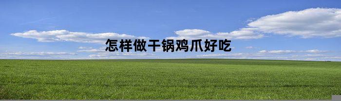 怎样做干锅鸡爪好吃