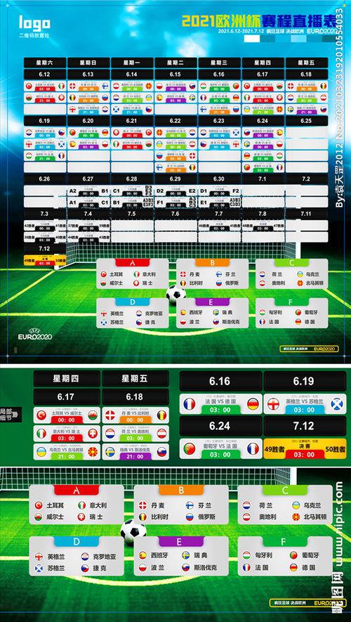 2021欧洲杯E组赛程：比赛时间、地点和参赛队伍