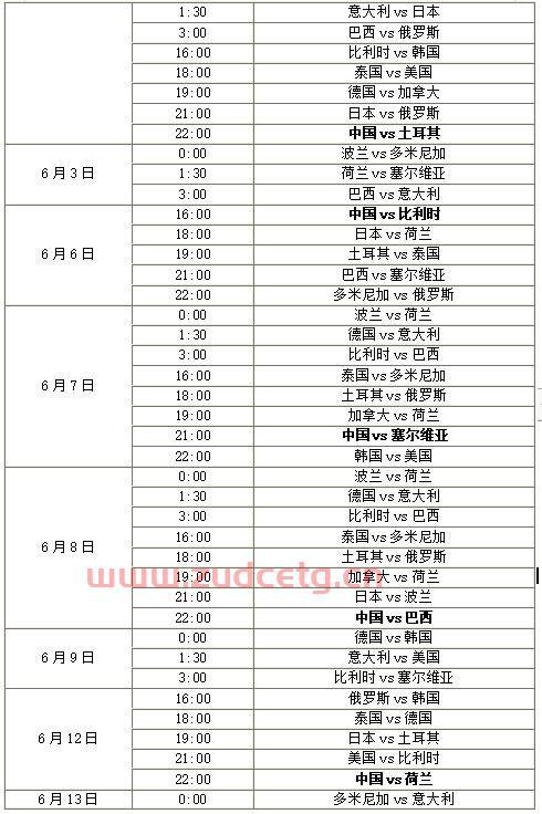 女排2021赛季赛程表（最新更新）