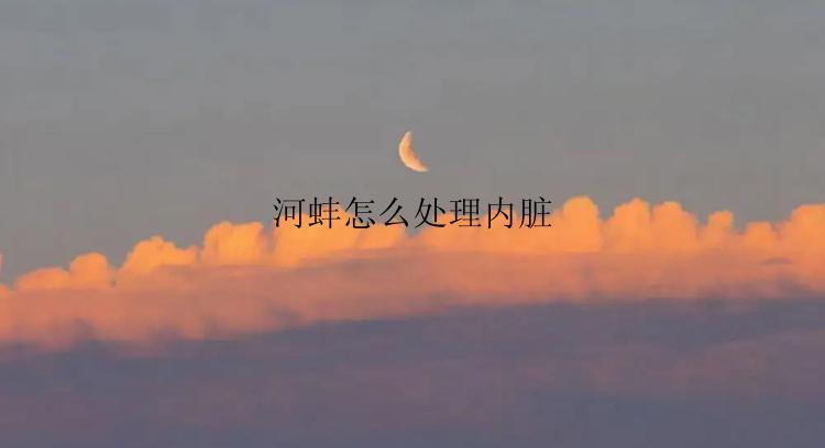 河蚌怎么处理内脏