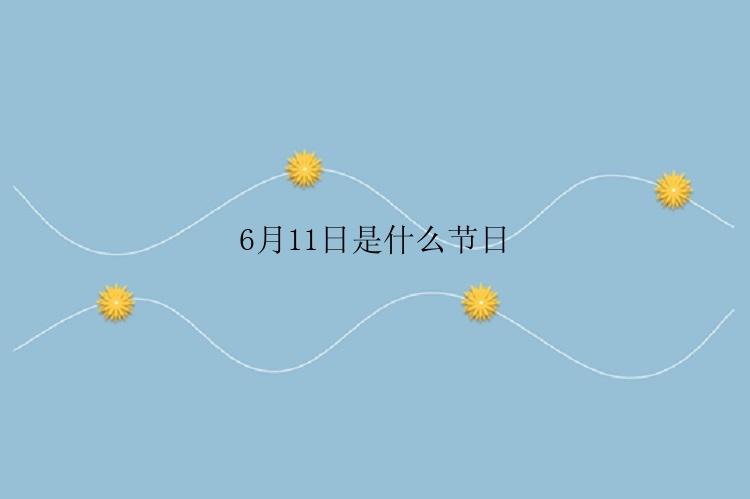 6月11日是什么节日