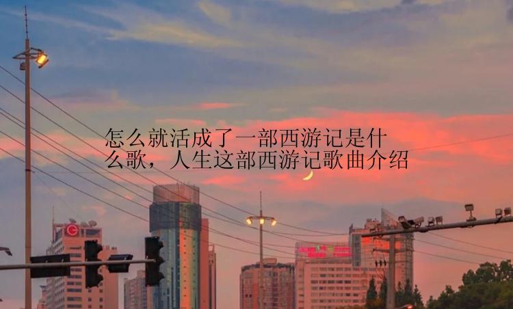 怎么就活成了一部西游记是什么歌，人生这部西游记歌曲介绍