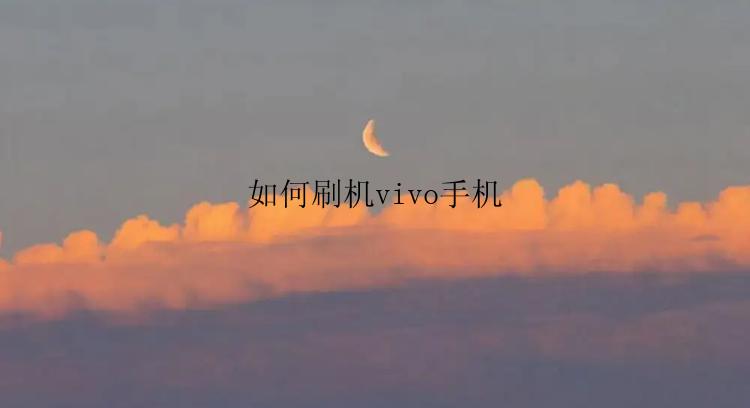 如何刷机vivo手机