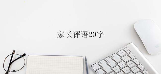 家长评语20字