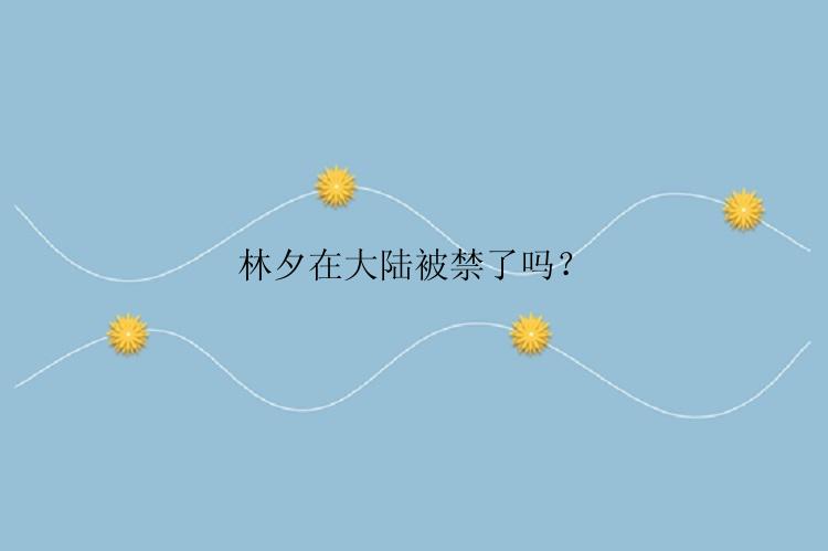 林夕在大陆被禁了吗？