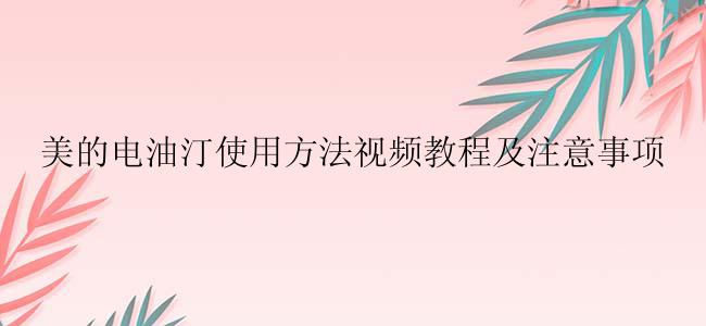 美的电油汀使用方法视频教程及注意事项