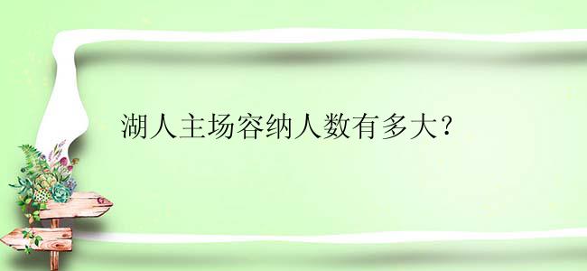 湖人主场容纳人数有多大？