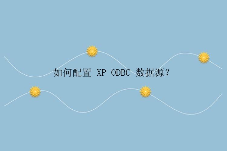 如何配置 XP ODBC 数据源？