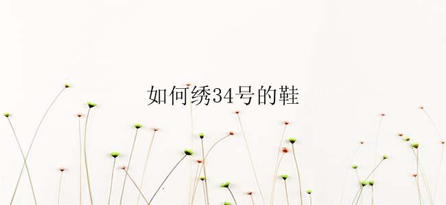 如何绣34号的鞋