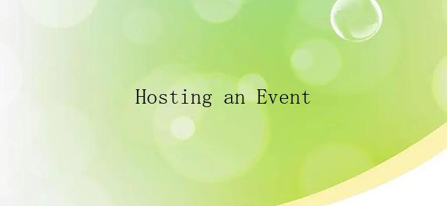 Hosting an Event