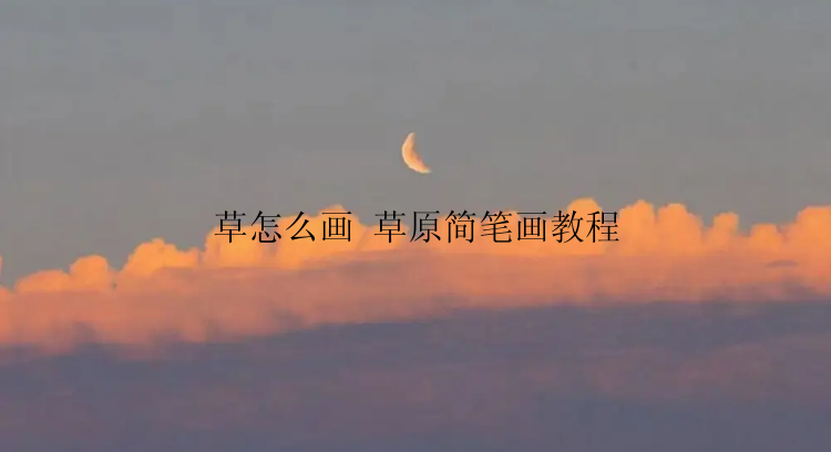 草怎么画 草原简笔画教程