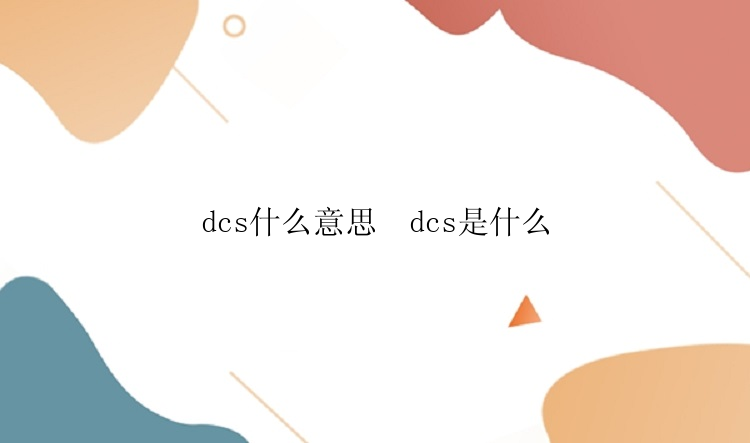 dcs什么意思  dcs是什么