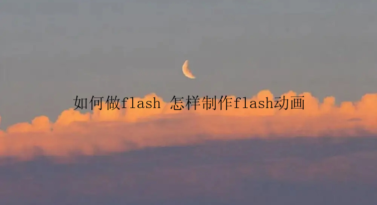 如何做flash 怎样制作flash动画