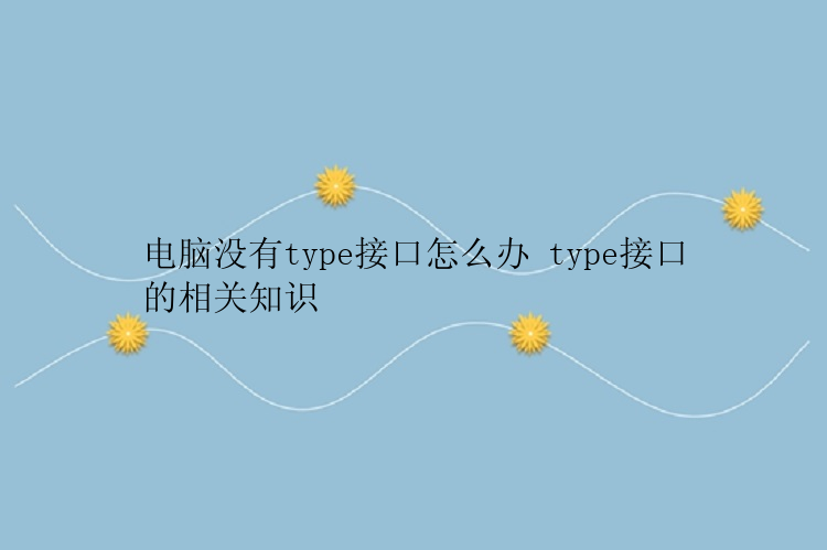 电脑没有type接口怎么办 type接口的相关知识