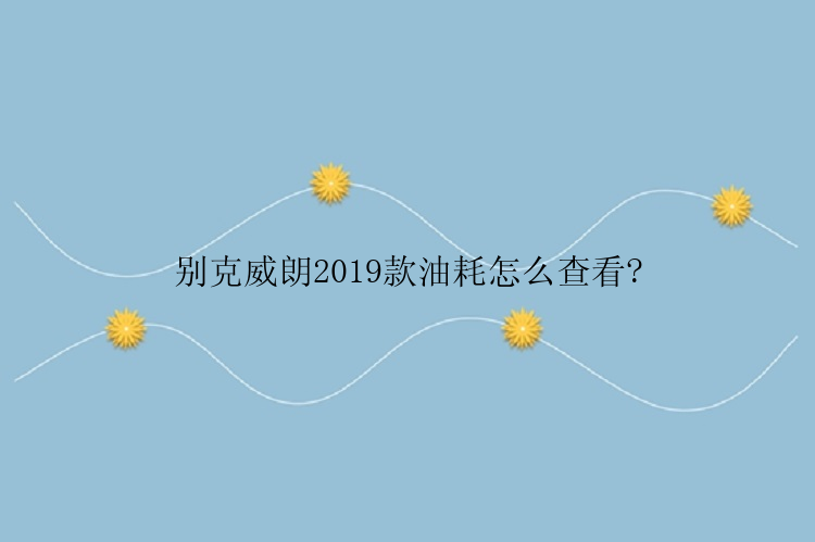 别克威朗2019款油耗怎么查看?