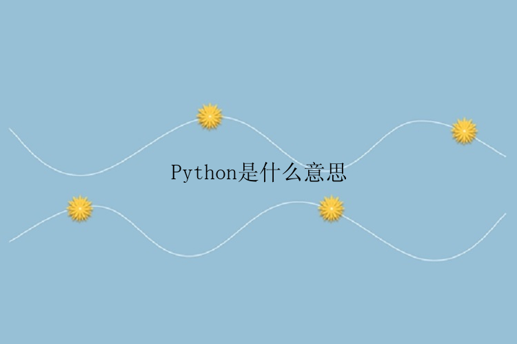 Python是什么意思