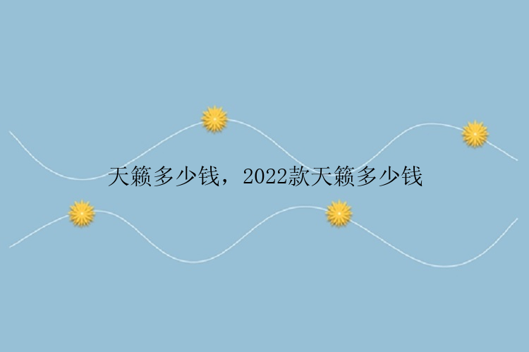 天籁多少钱，2022款天籁多少钱