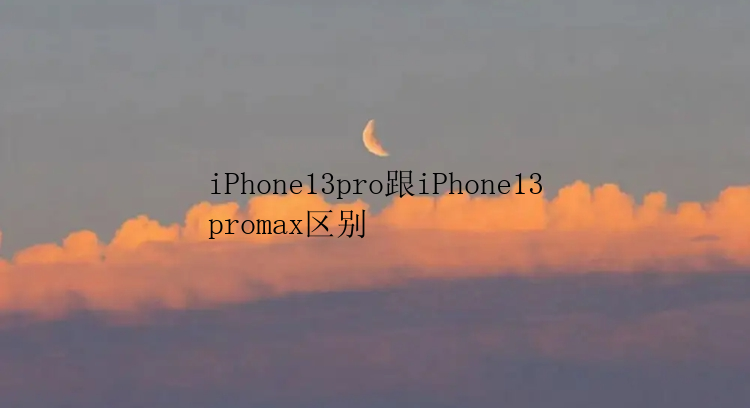 iPhone13pro跟iPhone13promax区别