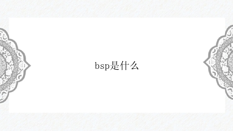 bsp是什么