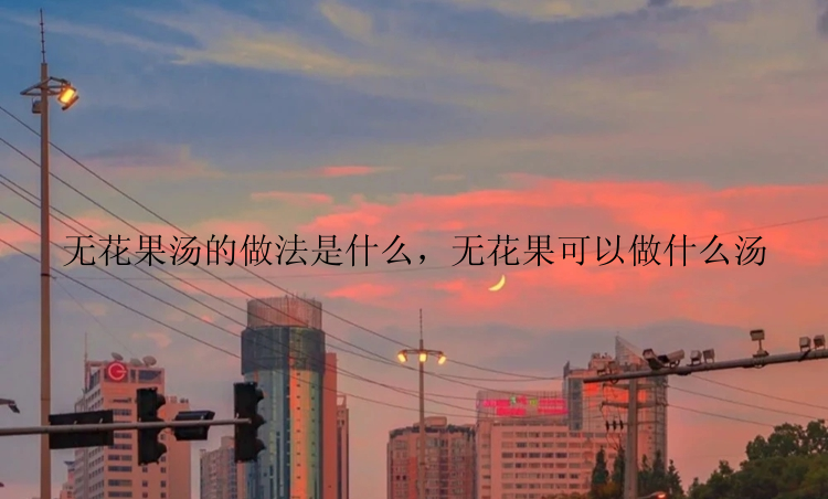 无花果汤的做法是什么，无花果可以做什么汤