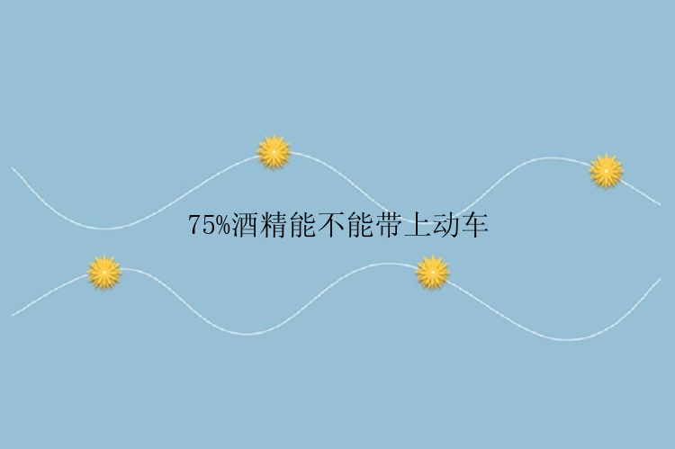 75%酒精能不能带上动车