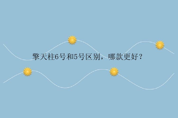 擎天柱6号和5号区别，哪款更好？