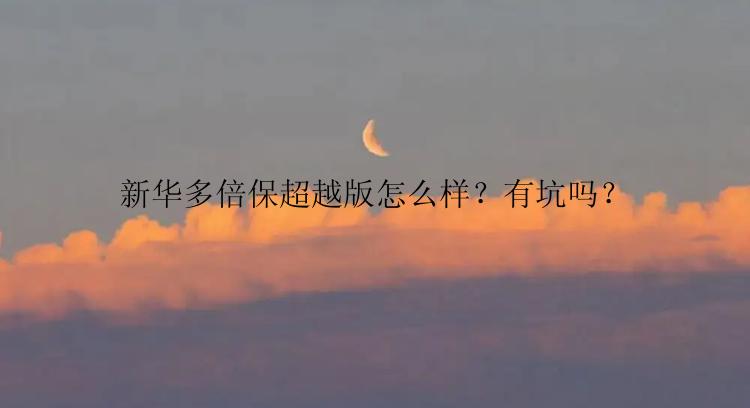 新华多倍保超越版怎么样？有坑吗？