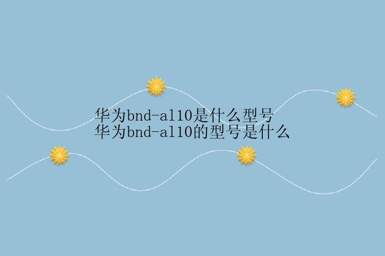 华为bnd-al10是什么型号 华为bnd-al10的型号是什么