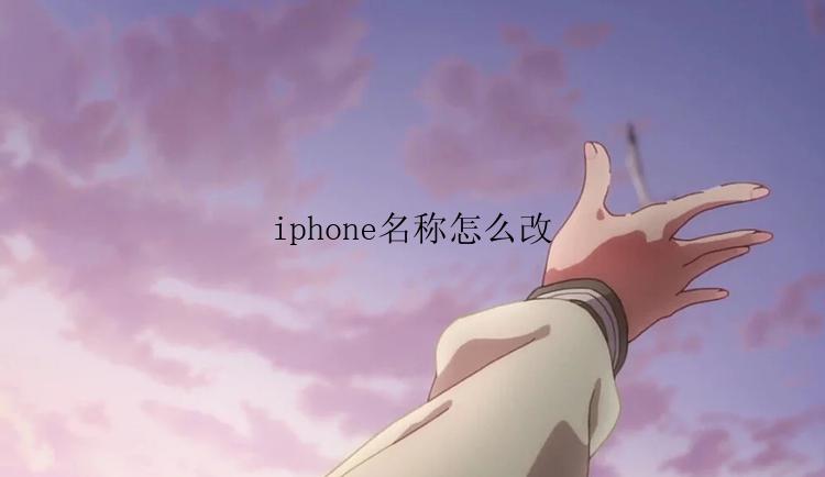 iphone名称怎么改