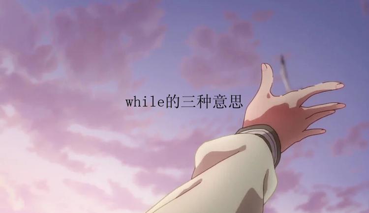 while的三种意思