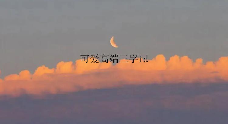 可爱高端三字id