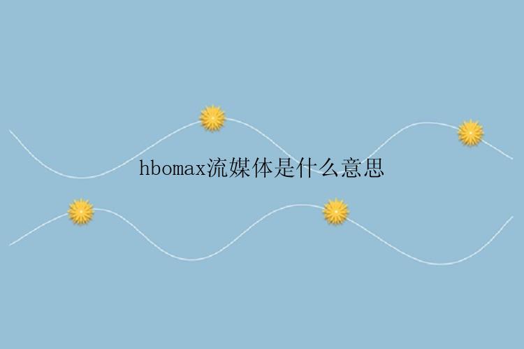 hbomax流媒体是什么意思