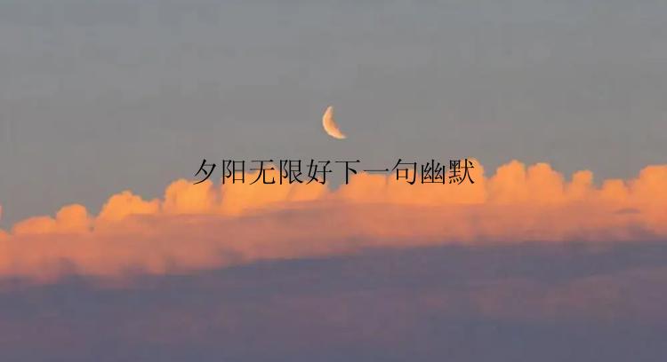 夕阳无限好下一句幽默