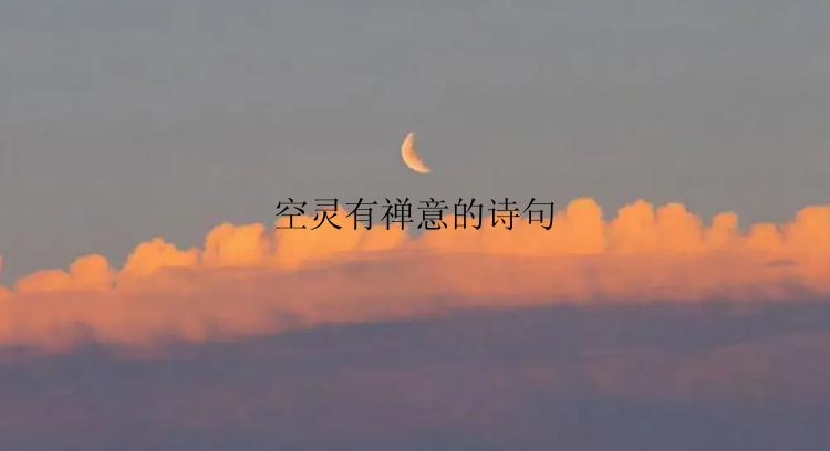 空灵有禅意的诗句