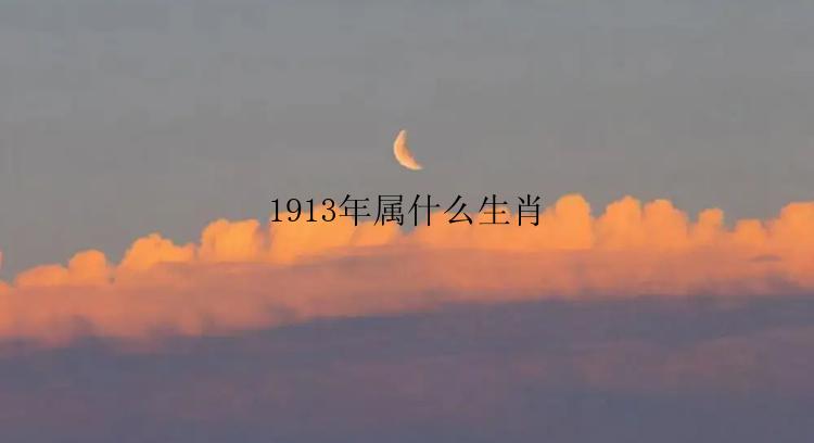 1913年属什么生肖