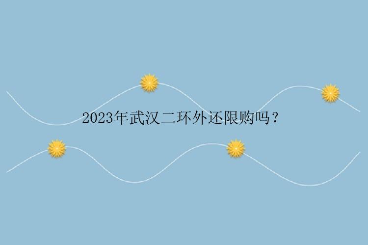 2023年武汉二环外还限购吗？