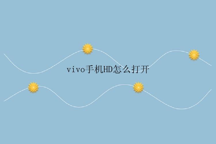 vivo手机HD怎么打开