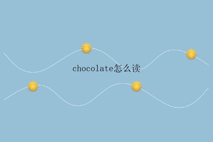 chocolate怎么读