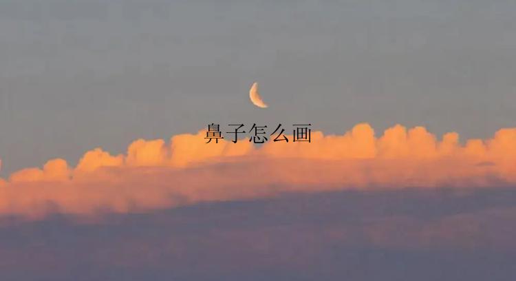 鼻子怎么画