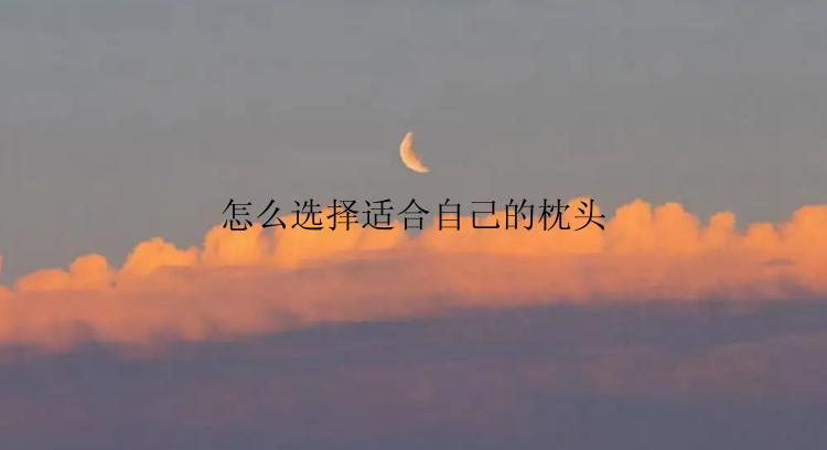 怎么选择适合自己的枕头