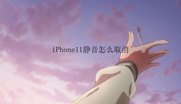 iPhone11静音怎么取消