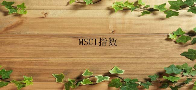 MSCI指数