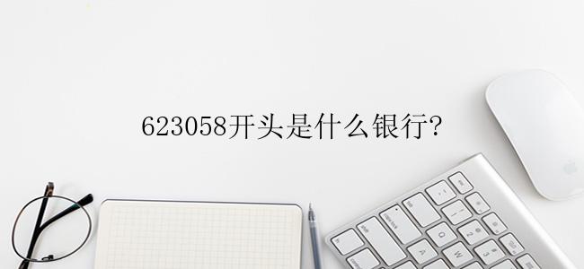 623058开头是什么银行?