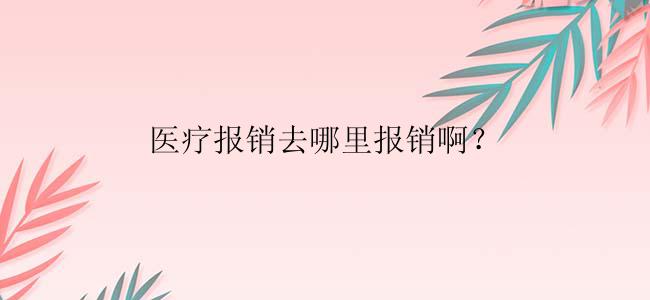 医疗报销去哪里报销啊？