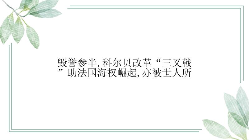 毁誉参半,科尔贝改革“三叉戟”助法国海权崛起,亦被世人所