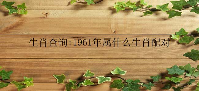 生肖查询:1961年属什么生肖配对