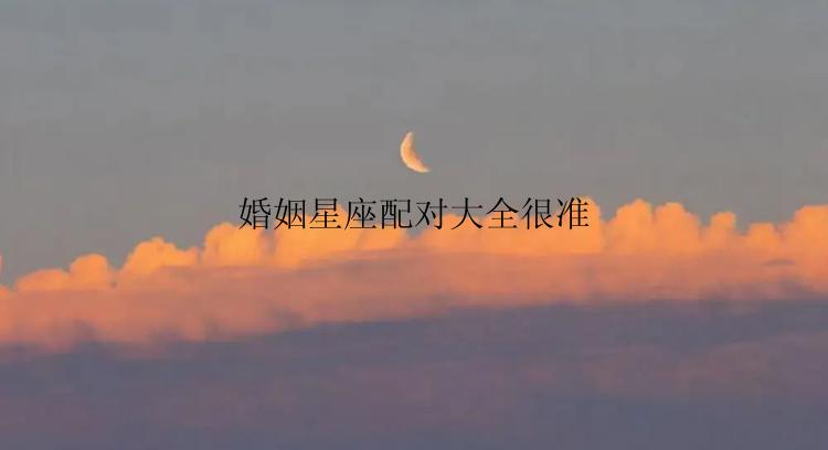 婚姻星座配对大全很准