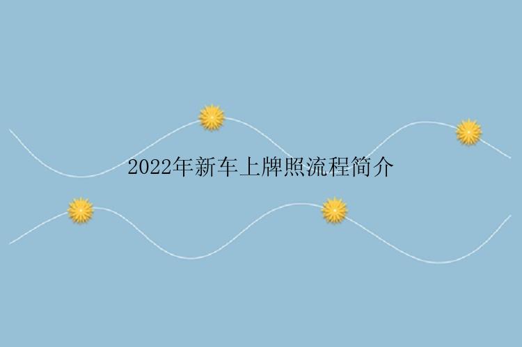 2022年新车上牌照流程简介